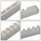 3/8" C 3/8" x 11-3/4" HSS Standard Keyway Broach With Shim LOC: 25/46"-2-1/2" US