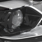 For Nissan Rogue 2014-2016 RH&LH Black Housing Clear Lens LED Type Headlights