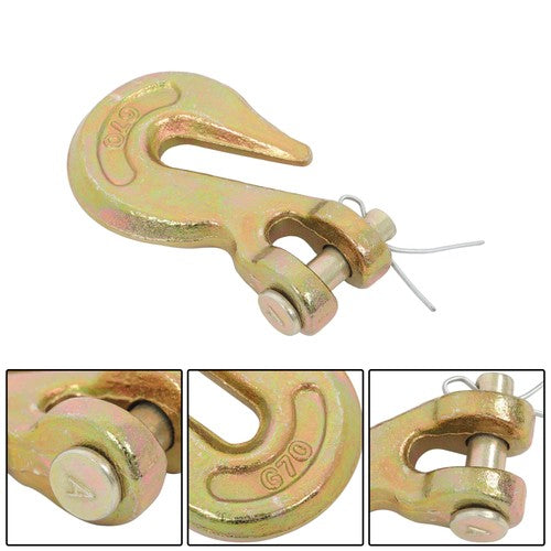 10 Pack 5/16 Inch G70 Clevis Grab Hooks Chain Hooks - 5400lbs Working Load Limit