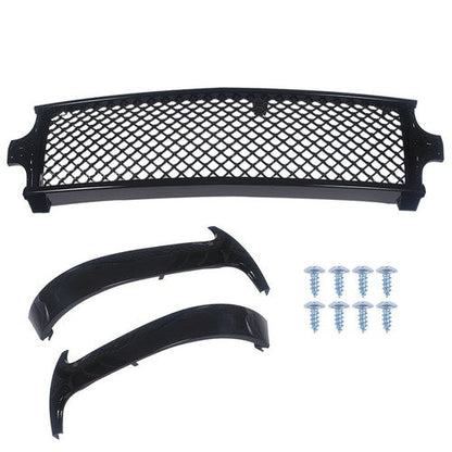 ABS Plastic Black Front Bumper Grille New Fit For Chevrolet Silverado 1999-2002