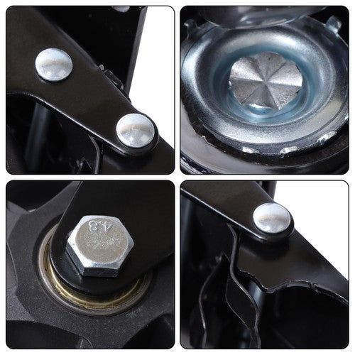 4 Inch Universal Heavy Duty Swivel Caster Wheels × 4 with Brakes Black