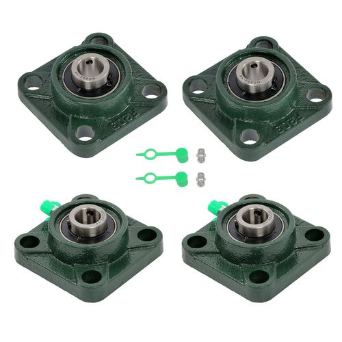 4pcs UCF202-10 Pillow Block Bearing 5/8" Bore 4-Bolt Self-Aligning Solid Base