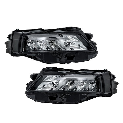 LH+RH Side Black Housing For Nissan Rogue 2021-2023 Headlights Replacement LED