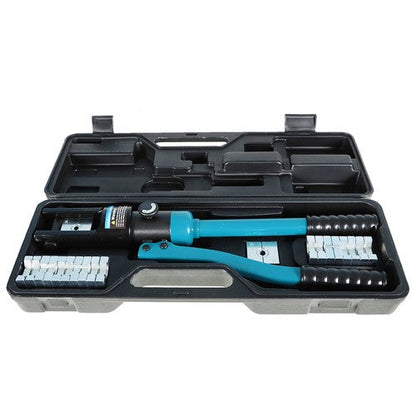 Hydraulic Clamp Wire Crimper Battery Cable Crimping Tool New 16T+13Mold