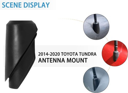 86392 0C030 Antenna Bezel Base Mount Ornament Black 14 2020 for Toyota Tundra
