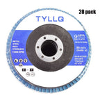 New 20 Pack 40 Grit 4.5" X 7/8"  Premium Zirconia Flap Disc Sanding Grinding
