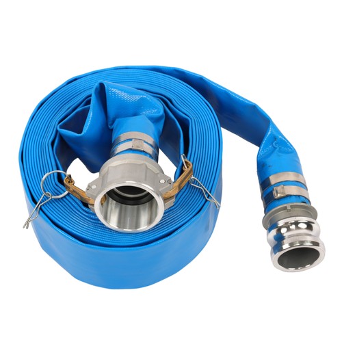 for Swimming Pool 2"x 25FT Irrigation Discharge Hose Reinforced Flat Pool Hose