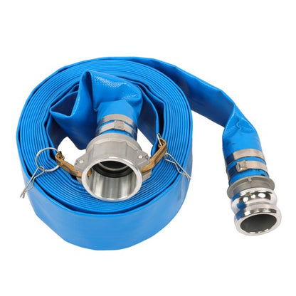 for Swimming Pool 2"x 25FT Irrigation Discharge Hose Reinforced Flat Pool Hose