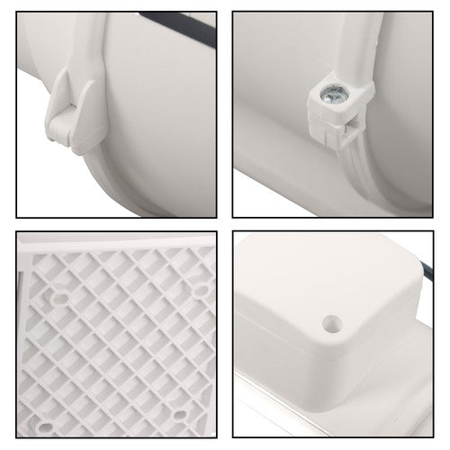 6 Inch Inline Duct Fan - 400 CFM Ventilation Exhaust Fan for Duct Vent Bathroom