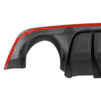 Fit 2018-2024 Infiniti Q50 Rear Diffuser & Trunk Spoiler Wing Carbon Fiber Style