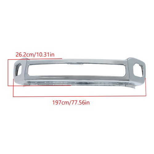 Steel Chrome For Ford F-250 F-350 2011-16 Super Duty Front Lower Bumper Assembly
