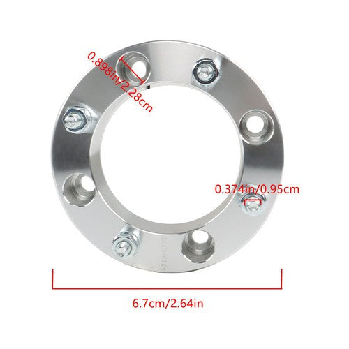 For 1991-1996 Kawasaki Mule 500 Silver X4 4x137 Wheel Spacer 1.5" 110mm M10x1.25