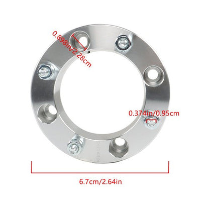For 1991-1996 Kawasaki Mule 500 Silver X4 4x137 Wheel Spacer 1.5" 110mm M10x1.25