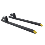 60" Clamp on Pallet Forks 2000lbs for Loader Bucket Skidsteer Tractor