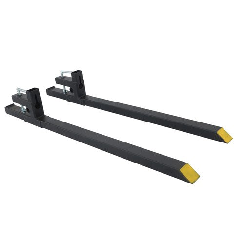 60" Clamp on Pallet Forks 2000lbs for Loader Bucket Skidsteer Tractor