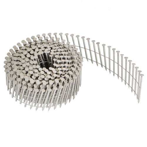 15 Degree Wire Coil 2 × .09 Ring Shank Stainless Steel Siding Nail 3600Pcs