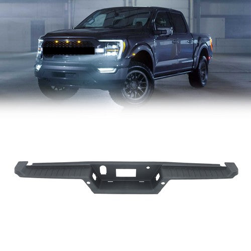 Rear Bumper Top Step Pad With Trailer Holes Plastic For Ford F150 2021 2022 2023