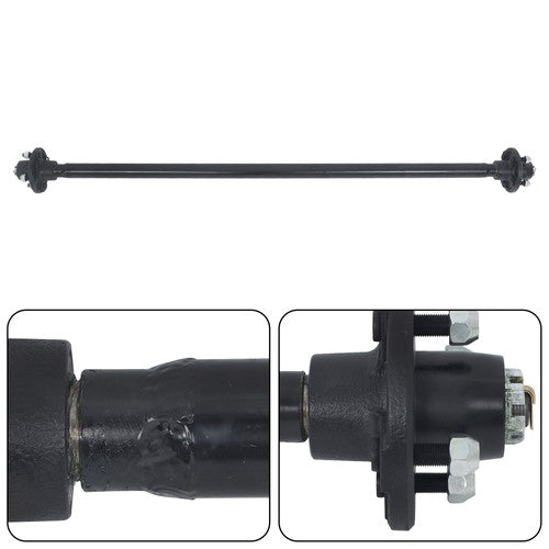 4 lug-4' 57' Hub Face Trailer Axle w/ U-Bolt Kit 2000lbs For trailers RVs trucks