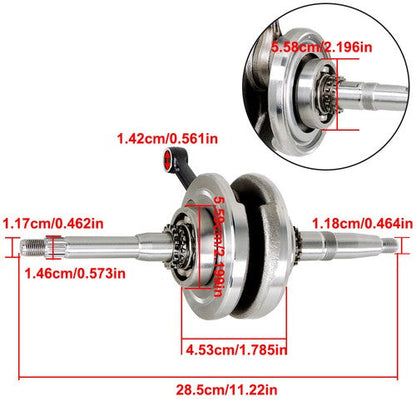 150cc Crankshaft Assembly For Scooters ATV With 4-stroke GY6 Motors USA