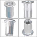 100 Pack 10-24 Aluminum Flange Nutserts Rivet Nut Rivnut Nutsert