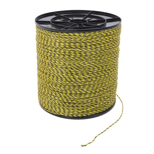 Yellow and Black 5200Ft 1585m 6 Stainless Steel Strands Fence Wire 140 Pounds