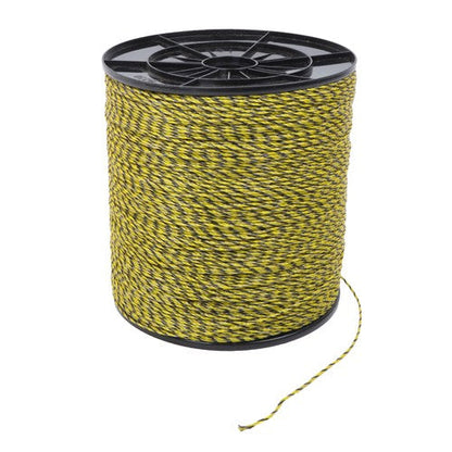 Yellow and Black 5200Ft 1585m 6 Stainless Steel Strands Fence Wire 140 Pounds