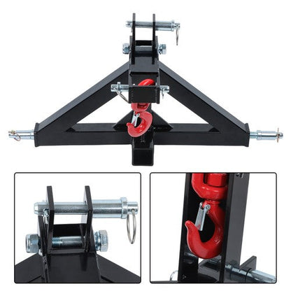 Quick Hitch Multi Compatible with Towing Hook 3 Point Trailer Hitch 2 Receiver