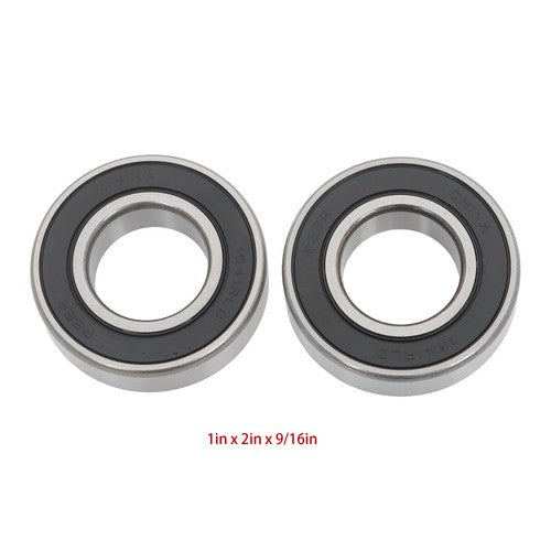 10Pcs 1641-2RS Deep Groove Ball Bearings 1In Inner Dia 2In OD 9/16In Bore Sealed