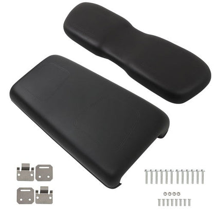 NEW Golf Carts Black Front Seat Bottom + Back Cushion For Club Car DS 2000.5-Up