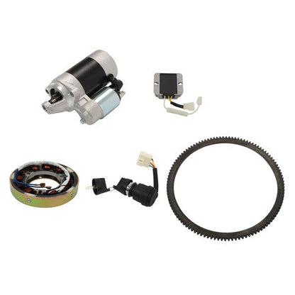 Diesel Electric Starter Motor Flywheel Rectifier Fuel Pump For 186F 186FA Engine