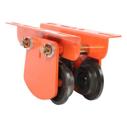 2200lbs/1 Ton I-Beam Manual Trolley Double Wheels 2.68"-4.33" Adjustable