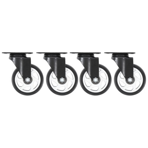 Heavy Duty 4-Inch Swivel Casters - Smooth Mobility, 1200lbs Max Load - 4 Pack