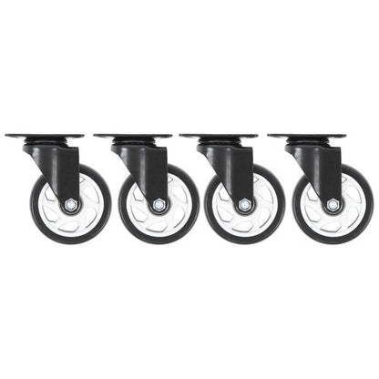 Heavy Duty 4-Inch Swivel Casters - Smooth Mobility, 1200lbs Max Load - 4 Pack