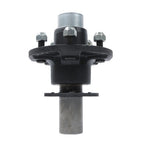 (2)- Pre-assembled- 5-lug - 4.5" Hub Kit & Flange #84 Spindle With Bearing Kit