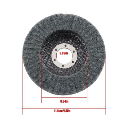 10 Pcs 4-1/2" Scour Flap Discs 320 & 600 Grit Sanding Discs for Angle Grinder