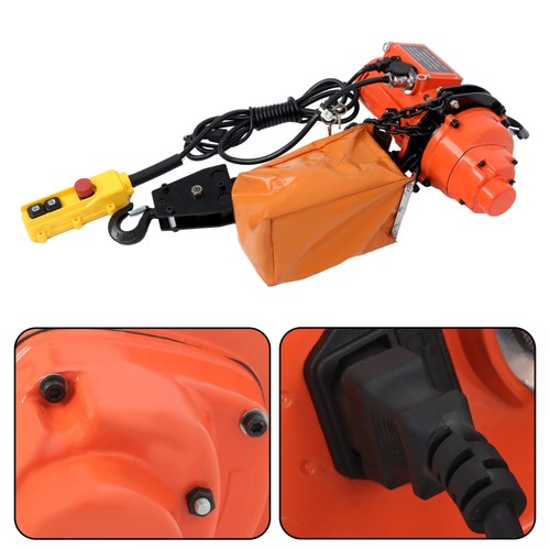 2200lbs Electric Chain Hoist 110V 10ft Lifting Height,10ft Wired Remote Control