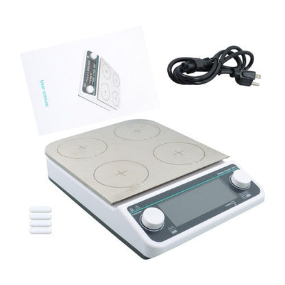 4 Position Magnetic Stirrer Multiple Magnetic Stirrer 50-1200 RPM Heating