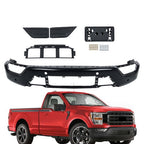 Durable Front Chrome Bumper Grille License Plate 5PCS For Ford F150 2021-2023