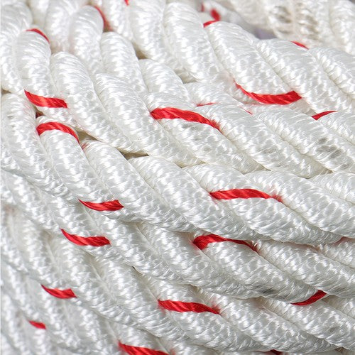 1/2 'X 120'High Strength Braided Rope Breaking Strength 1160 Pounds White Red