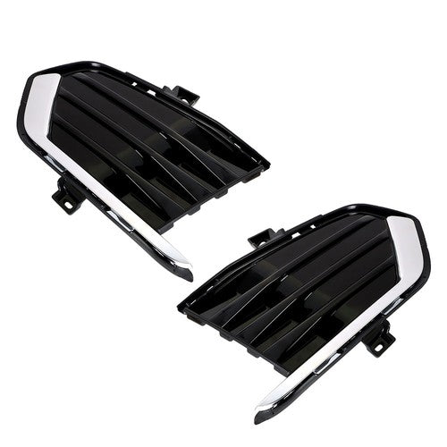 Front Fog Lamp Cover For Cadillac XT5 2017-2019 Black New Driver+Passenger Side