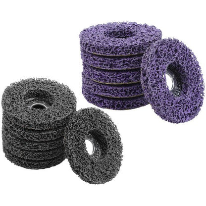 Diamond Grinding Wheel Discs Set (6 Black, 6 Purple) 12 Pack: 4-1/2" x 7/8"