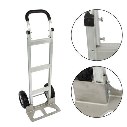 Aluminum 500Lbs Hand Truck  Trolley Dolly 14"×7-1/2" Diecast Nose Plate