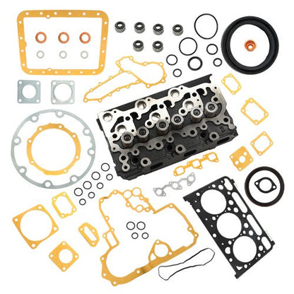 For Kubota D1703 Engine Bobcat 238 325 328 Excavator Cylinder Head + Full Gasket