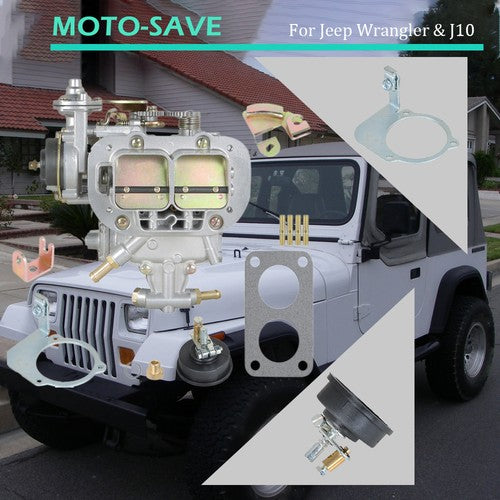 Carburetor For Jeep Wrangler 4.2L 258Cu 1978-1989 38x38 2 BARREL Universal