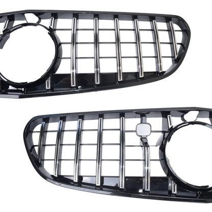 For 2015-2017 Mercedes C217 W217 S500 S550 Coupe AMG S63s GT Style Grille Chrome