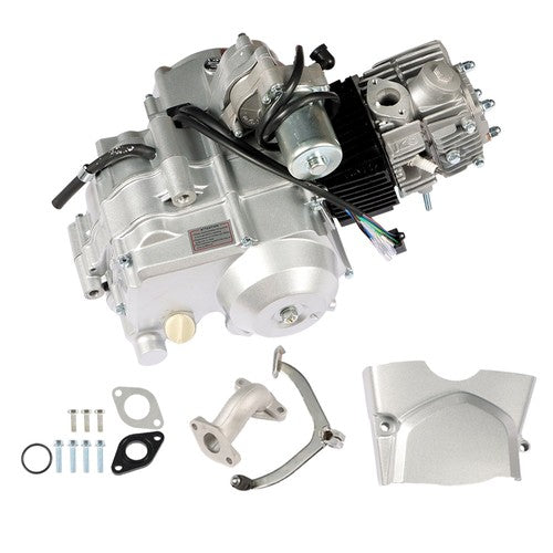 125cc 4 Stroke ATV Engine Motor 3-Speed Semi Auto w/Reverse Electric Start US