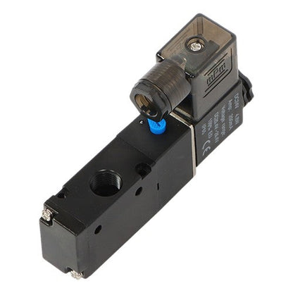 1/4'' DC 12V 3 way 2 position Pneumatic Electric Solenoid Valve NPT Air Aluminum