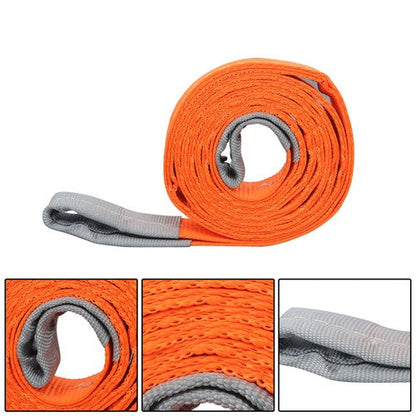 2 PCS Polyester Rigging Straps 2" x 10' 18800lbs Capacity Lifting Sling Straps