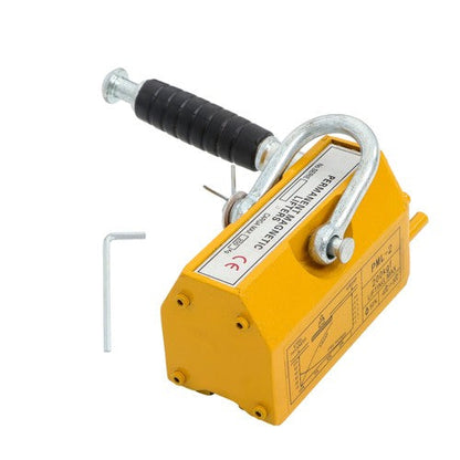 440lbs/200kg Permanent Magnetic Lifter 2.5 Safety Factor Lifting Magnet Yellow