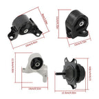 Manual Motor & Transmission Mount Set 4PCS Fit For Honda Civic 2002-2004 1.7L